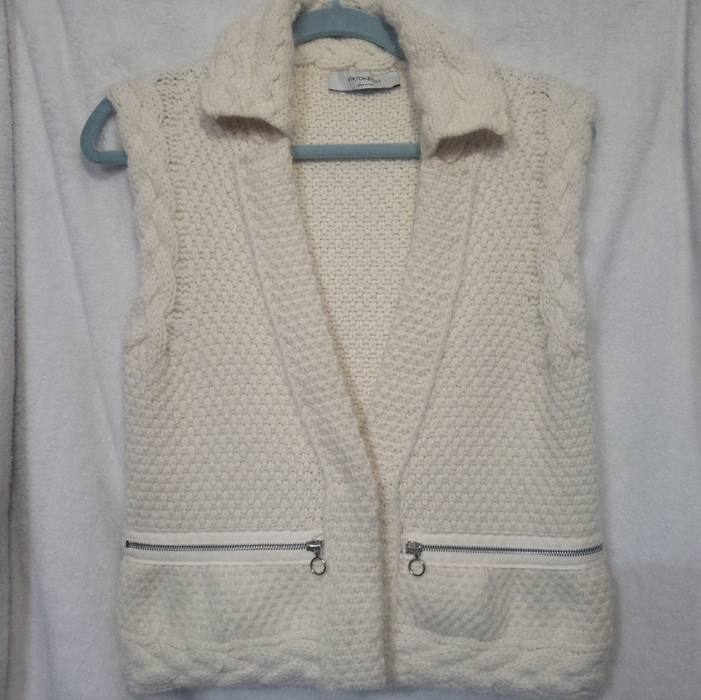 Viktor & Rolf Women's Sweater Vest Size 40 (S) Virgin Wool/Angora Italy